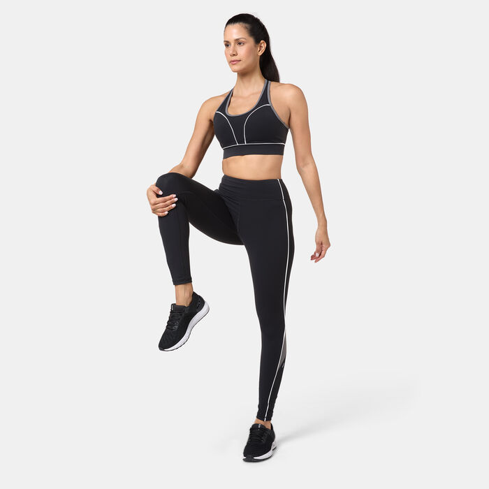 Sun and Sand Sports Women's Piping Sports Bra Black image number 2