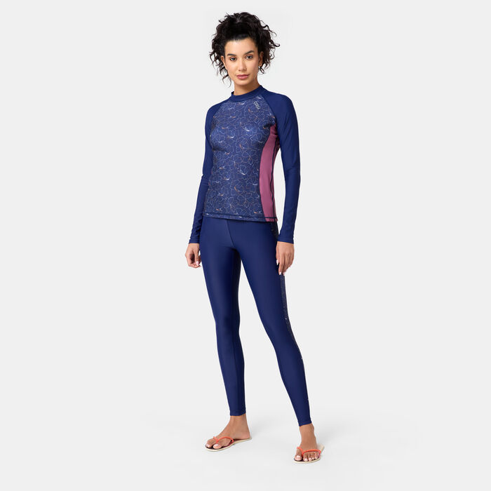 COEGA Women's Swimming Rashguard Blue COEGA Women's Swimming Rashguard Blue image number 2