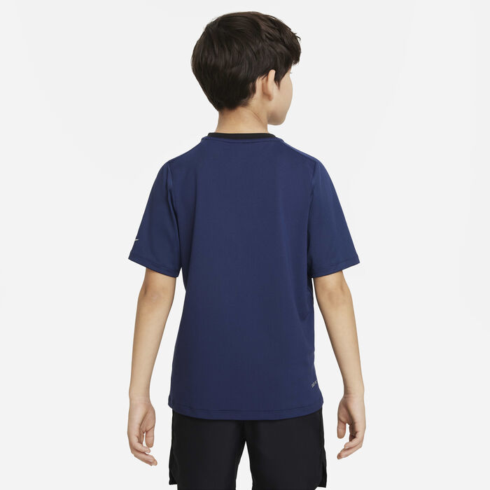 Nike Kids' Multi Dri-FIT Training Top Blue Nike Kids' Multi Dri-FIT Training Top Blue image number 1