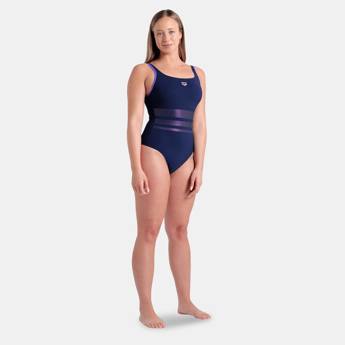 Arena Women's Shapewear Rosa Wing Back One-Piece Swimsuit Blue image number 2