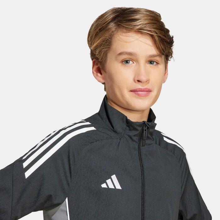 adidas Kids' Tiro 25 Competition Presentation Football Jacket Black image number 3