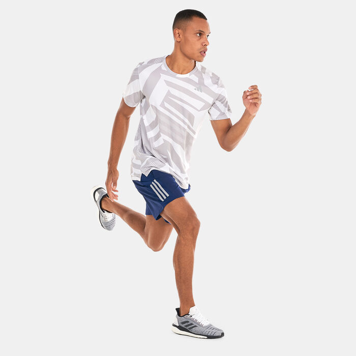 adidas Men's Own the Run Seasonal T-Shirt Grey adidas Men's Own the Run Seasonal T-Shirt Grey image number 2