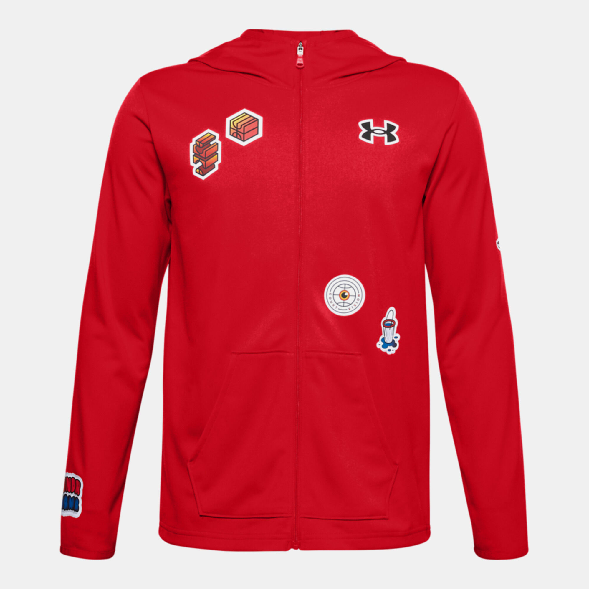 Under Armour Kids UA Hoops Warm Up Jacket Red in KSA SSS