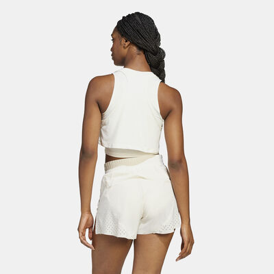 adidas Women's Cool Intensity 2-In-1 Training Tank Top White