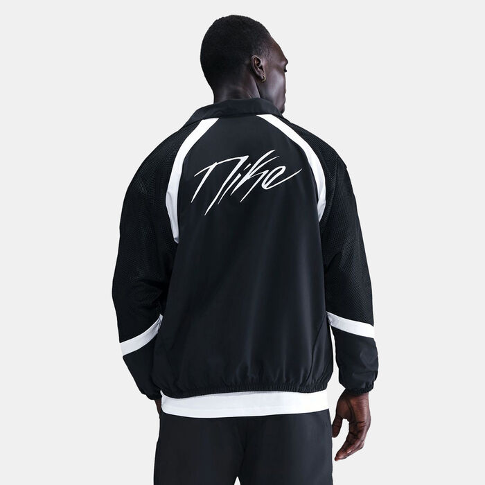 Nike Men's Icon Woven Basketball Jacket Black image number 1