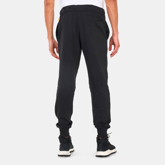 Timberland Men's Heavyweight Mixed Media Sweatpants Black Timberland Men's Heavyweight Mixed Media Sweatpants Black image number 1