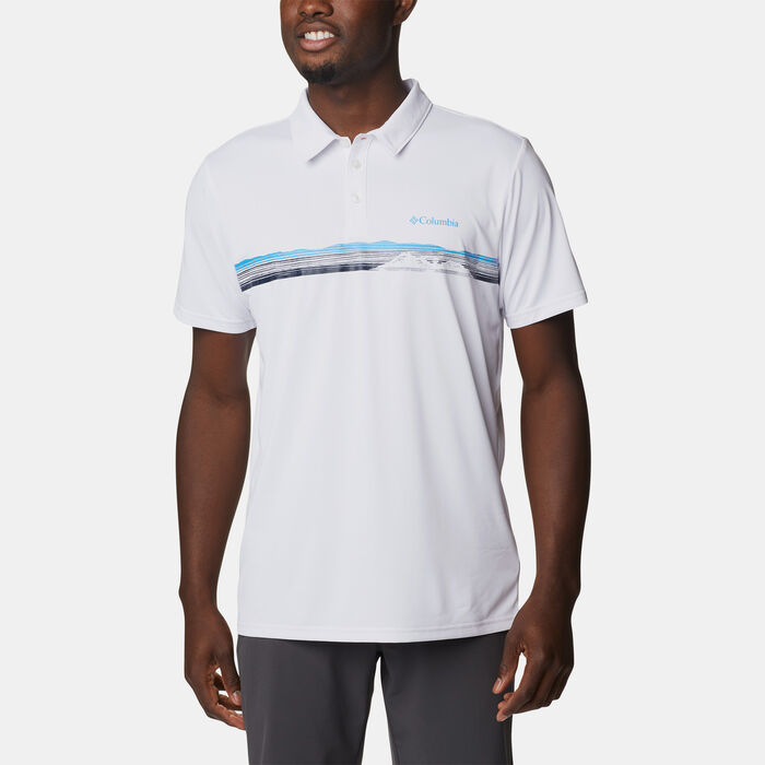 Columbia Men's Hike™ Novelty Polo Shirt White Columbia Men's Hike™ Novelty Polo Shirt White image number 0