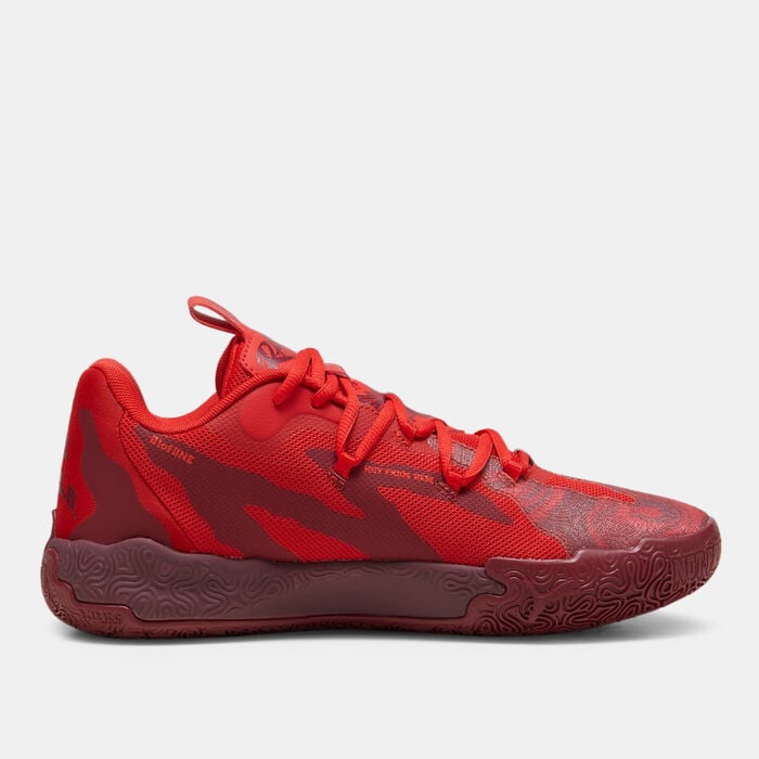 PUMA Men's MB.03 Lo Team Basketball Shoes Red PUMA Men's MB.03 Lo Team Basketball Shoes Red image number 2