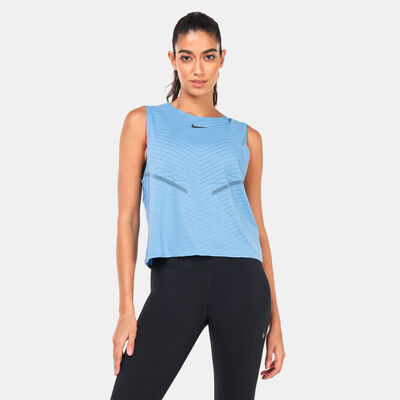 Nike Women's Dri-FIT ADV Run Division Tank Top Blue