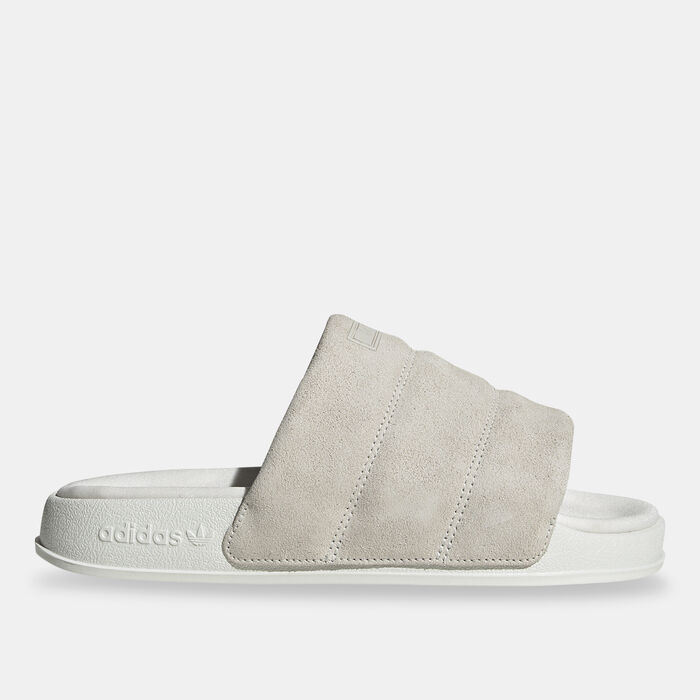 adidas Originals Women's Adilette Essential Slides White adidas Originals Women's Adilette Essential Slides White image number 1