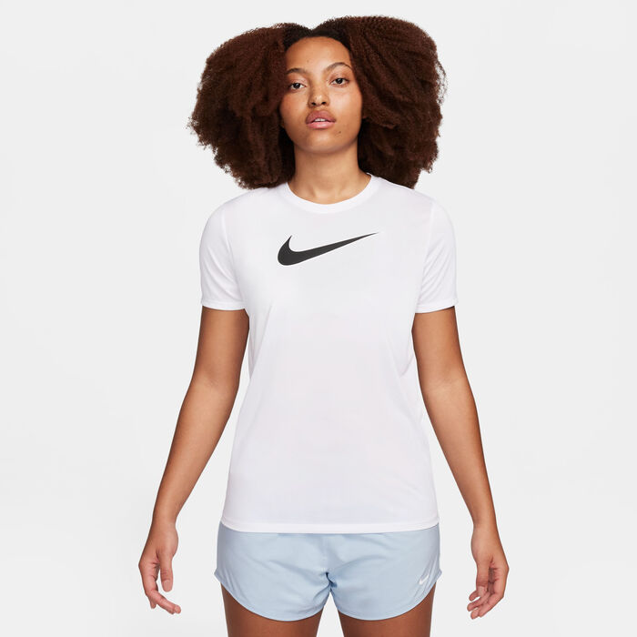 Nike Women's Dri-FIT Graphic Training T-Shirt White image number 0