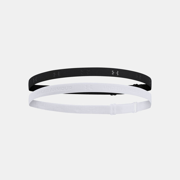 Under Armour Women's Mini Headband (2 Pieces) Black Under Armour Women's Mini Headband (2 Pieces) Black image number 0