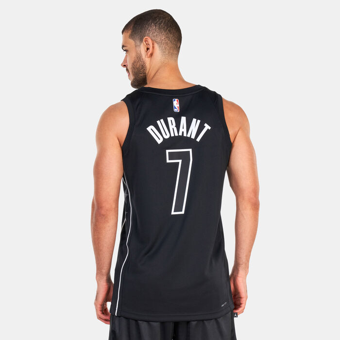Jordan Men's Brooklyn Nets Statement Edition Tank Top - 2022/23 Black image number 1