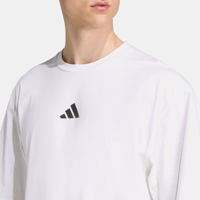 adidas Men's Power Training T-Shirt White adidas Men's Power Training T-Shirt White image number 5