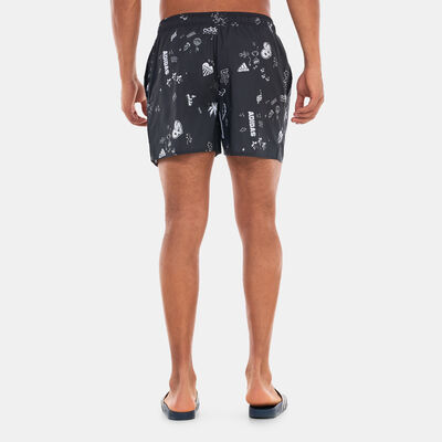 adidas Men's Brand Love CLX Short-Length Swim Shorts Black adidas Men's Brand Love CLX Short-Length Swim Shorts Black