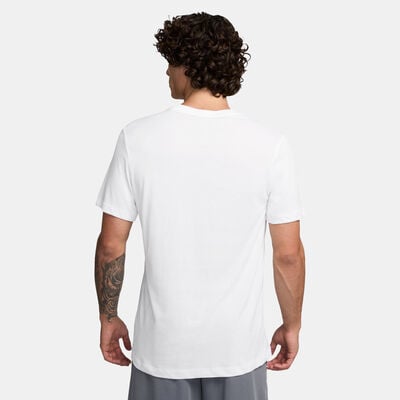 Nike Men's Dri-FIT Basketball T-Shirt White Nike Men's Dri-FIT Basketball T-Shirt White