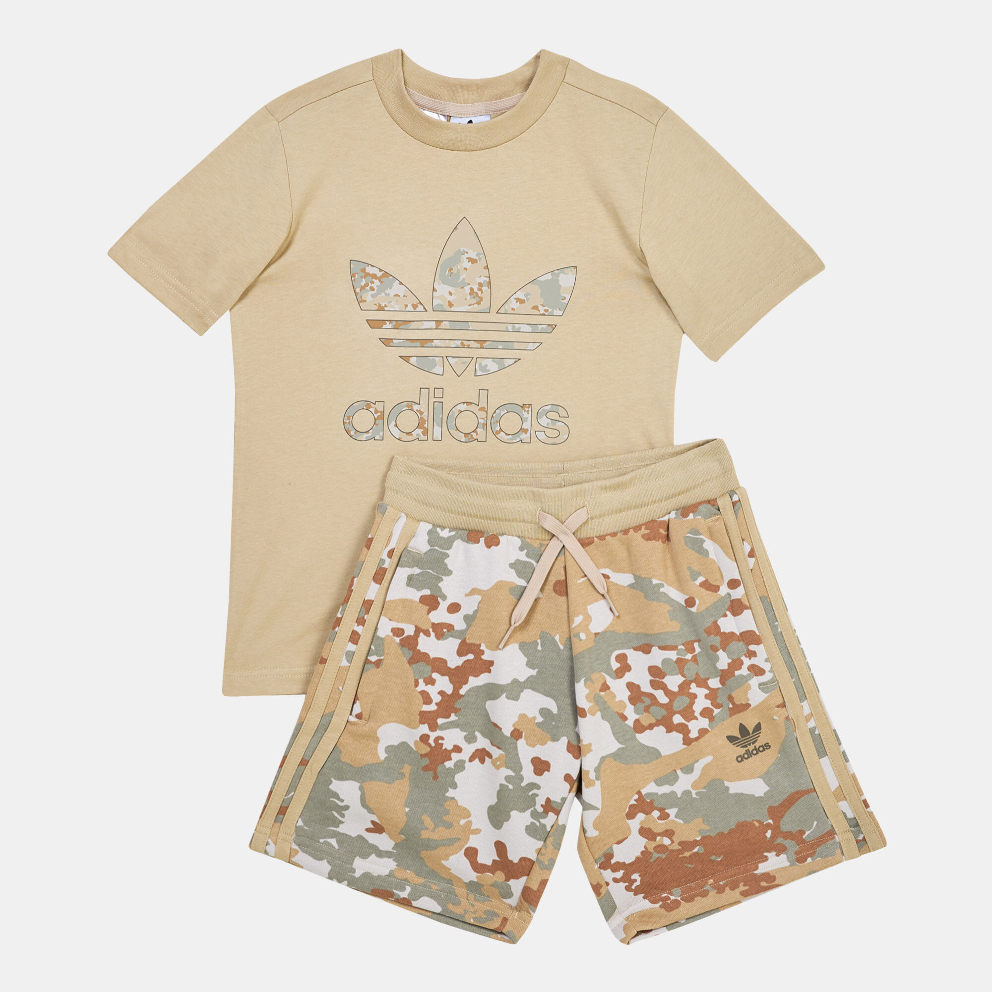 Kids Camo Shorts And T Shirt Set