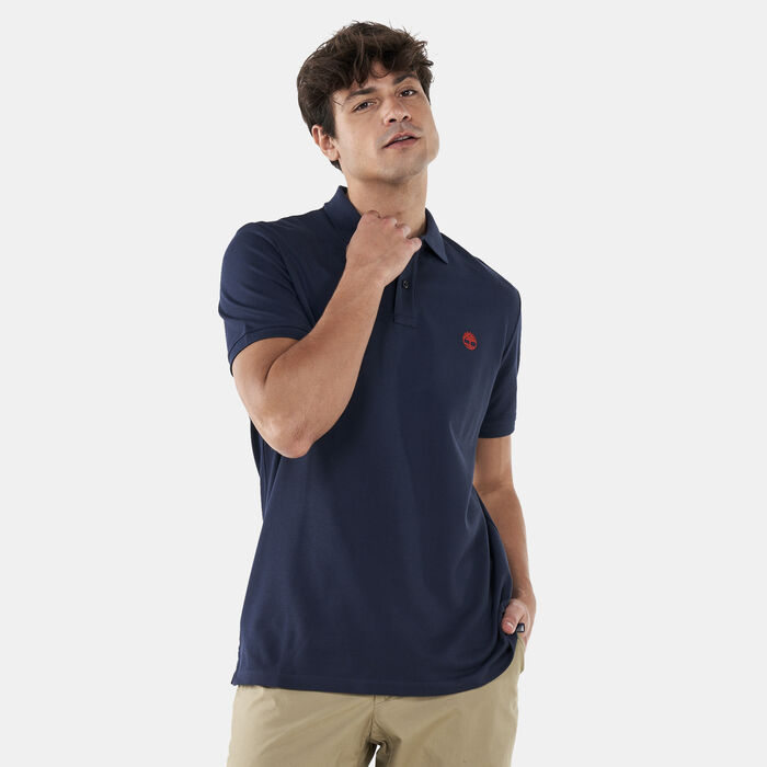 Timberland Men's Miller River Polo Shirt Blue Timberland Men's Miller River Polo Shirt Blue image number 0