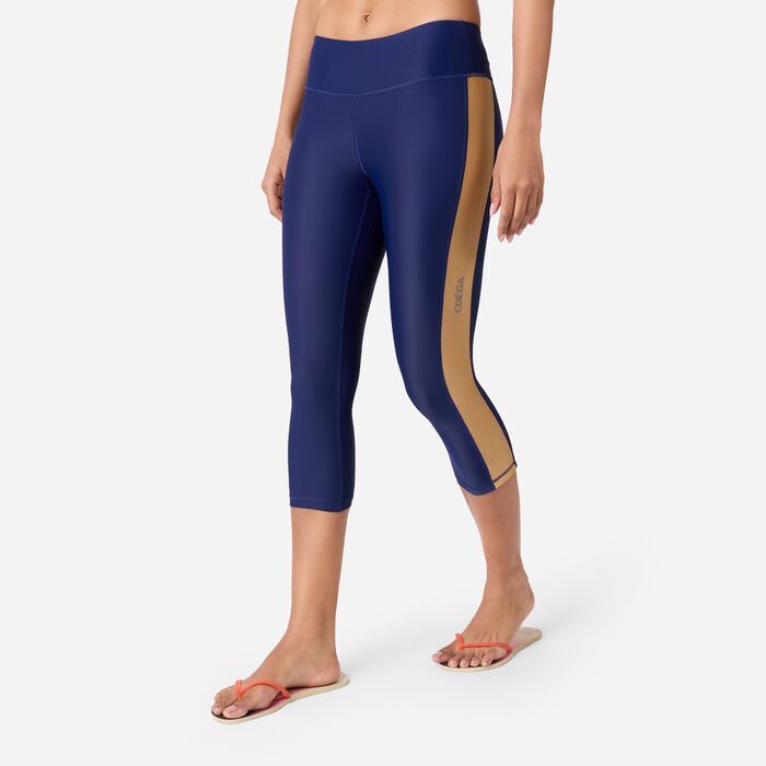 COEGA Women's 3/4 Swimming Leggings Blue COEGA Women's 3/4 Swimming Leggings Blue image number 0