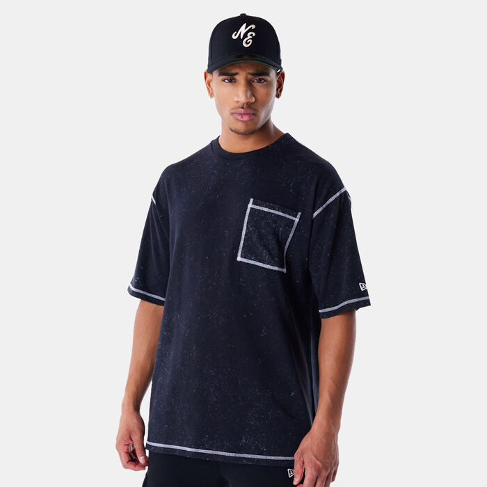 New Era Men's Washed T-Shirt Black New Era Men's Washed T-Shirt Black image number 0