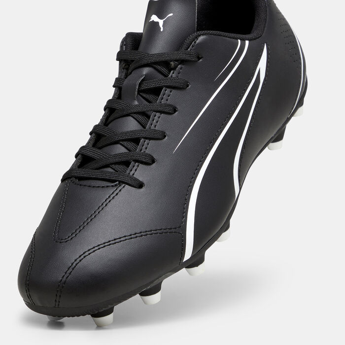 PUMA Men's VITORIA Firm Ground/Artificial Ground Football Shoes Black image number 4