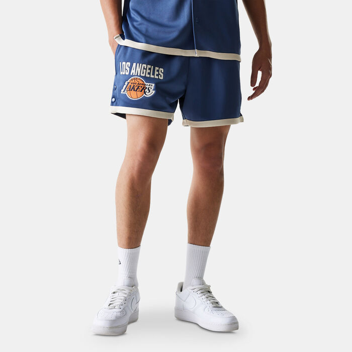 New Era Men's NBA Los Angeles Lakers Team Logo Shorts Blue New Era Men's NBA Los Angeles Lakers Team Logo Shorts Blue image number 0