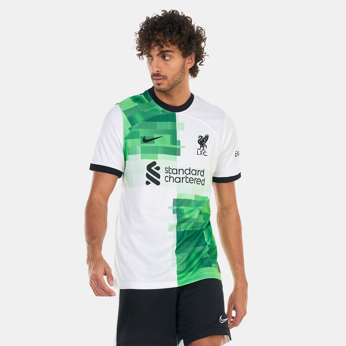 Nike Men's Liverpool F.C. Dri-FIT Stadium Away Football Jersey - 2023/24 White Nike Men's Liverpool F.C. Dri-FIT Stadium Away Football Jersey - 2023/24 White image number 0