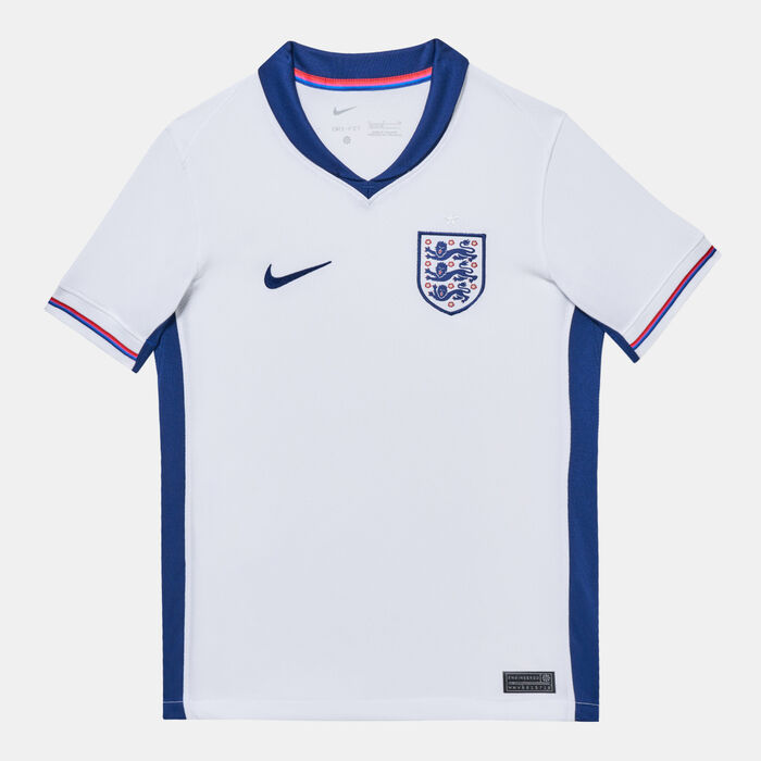 Nike Kids' England Stadium Dri-FIT Replica Home Football Jersey - 2024 White image number 3