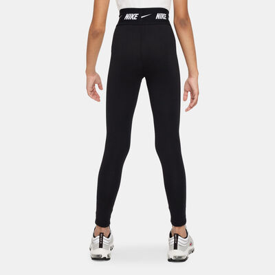 Nike Kids' Sportswear High-Rise Leggings (Older Kids) Black