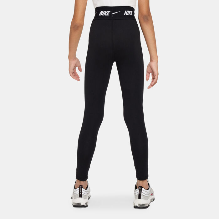 Nike Kids' Sportswear High-Rise Leggings (Older Kids) Black Nike Kids' Sportswear High-Rise Leggings (Older Kids) Black image number 1