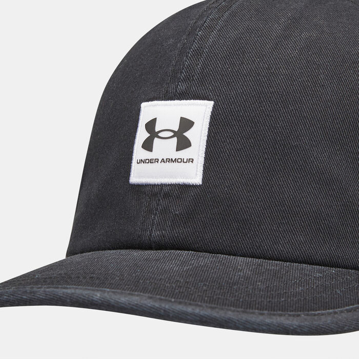 Under Armour Mens UA Branded Snapback Cap Black image number 2