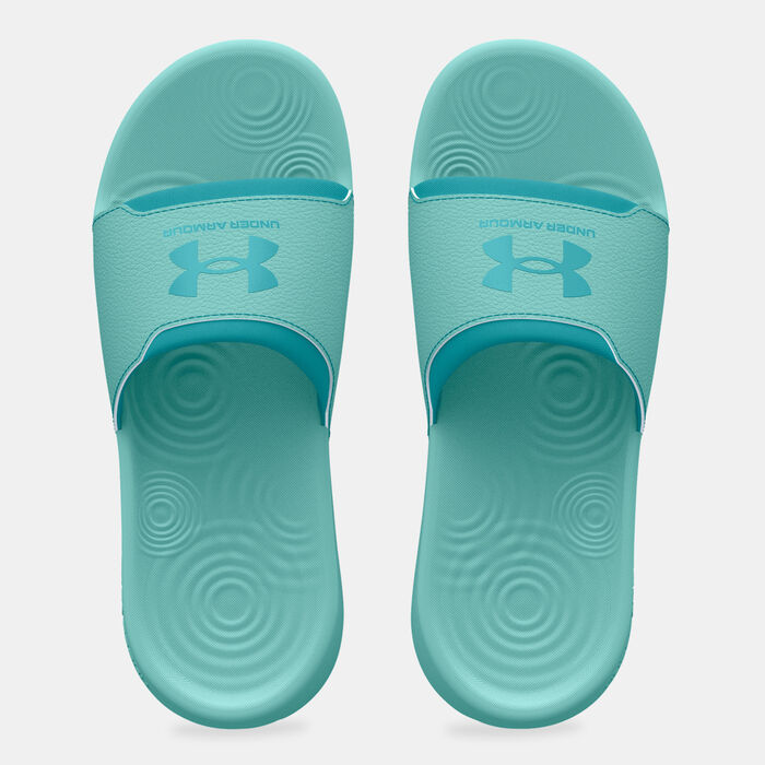 Under Armour Women's Ignite Select Slides Green Under Armour Women's Ignite Select Slides Green image number 4