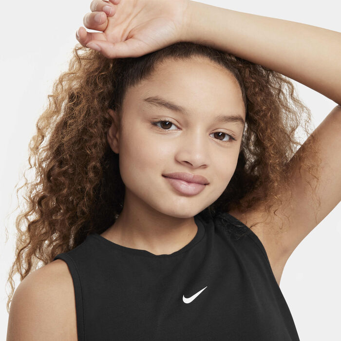 Nike Girls' Pro Dri-FIT Training Tank Top Black image number 2