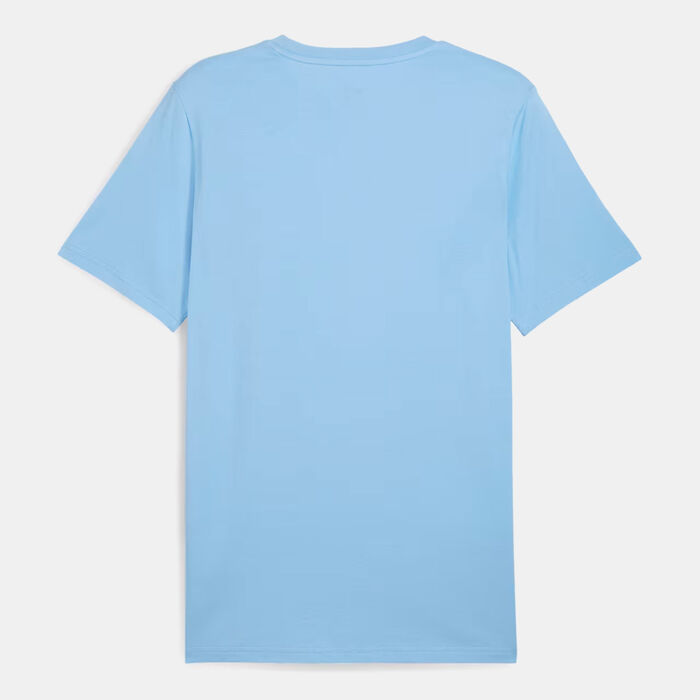 PUMA Men's Manchester City ftblCULTURE T-Shirt Blue PUMA Men's Manchester City ftblCULTURE T-Shirt Blue image number 1