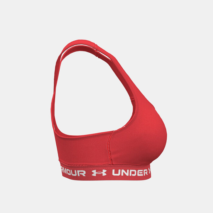 Under Armour Women's Armour Medium-Support Training Sports Bra Red Under Armour Women's Armour Medium-Support Training Sports Bra Red image number 3