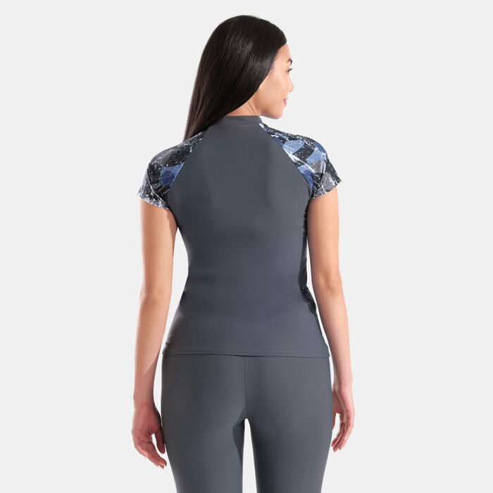 Arena Women's Modesty Swimming Rashguard Multi-Color Arena Women's Modesty Swimming Rashguard Multi-Color image number 1