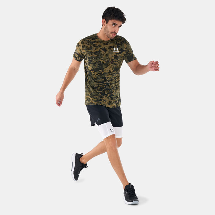 Under Armour Men's UA HeatGear® Armour Long Shorts White Under Armour Men's UA HeatGear® Armour Long Shorts White image number 2