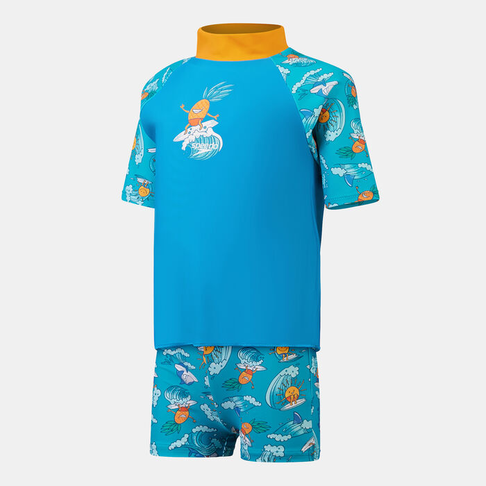 Speedo Kids' Printed Rashguard Set Blue image number 0