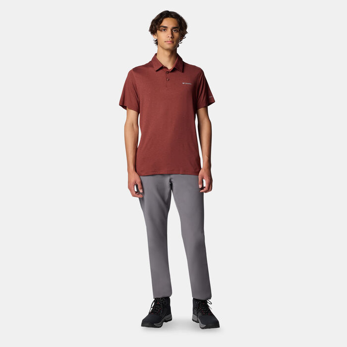 Columbia Men's Tech Trail™ Polo T-Shirt Red Columbia Men's Tech Trail™ Polo T-Shirt Red image number 2