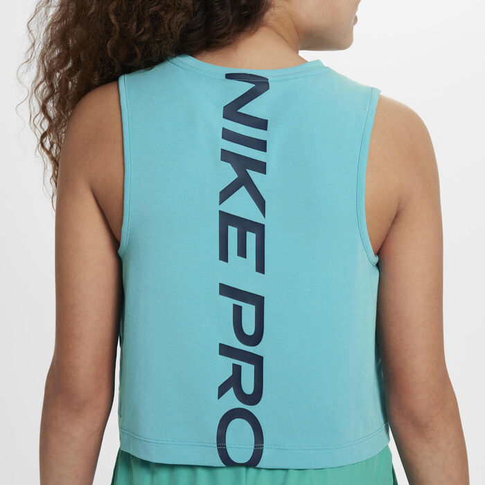 Nike Girls' Pro Dri-FIT Training Tank Top Green Nike Girls' Pro Dri-FIT Training Tank Top Green image number 3
