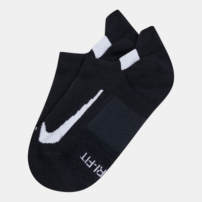 Nike Multiplier Running No-Show Socks (2 Pack) Black Nike Multiplier Running No-Show Socks (2 Pack) Black