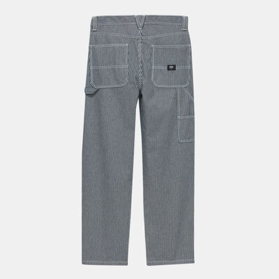 Vans Men's Drill Chore Hickory Stripe Carpenter Pants Blue