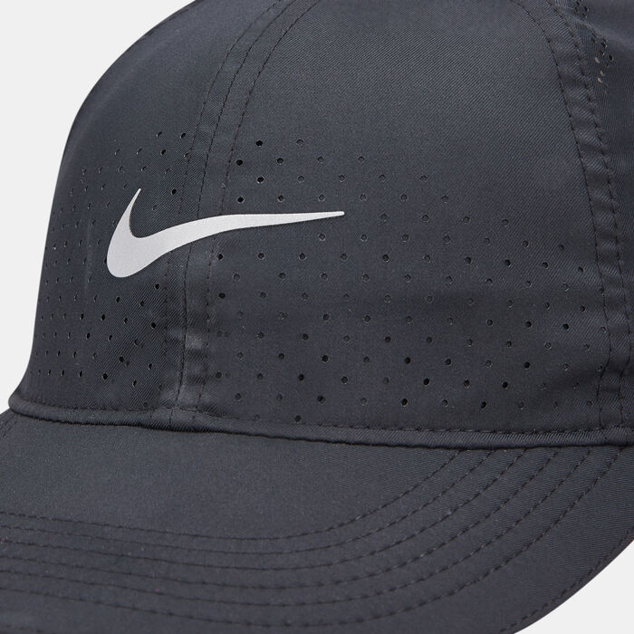 Nike Women's Featherlight Running Cap Hat Aerobill Adjustable (Black) at   Women's Clothing store