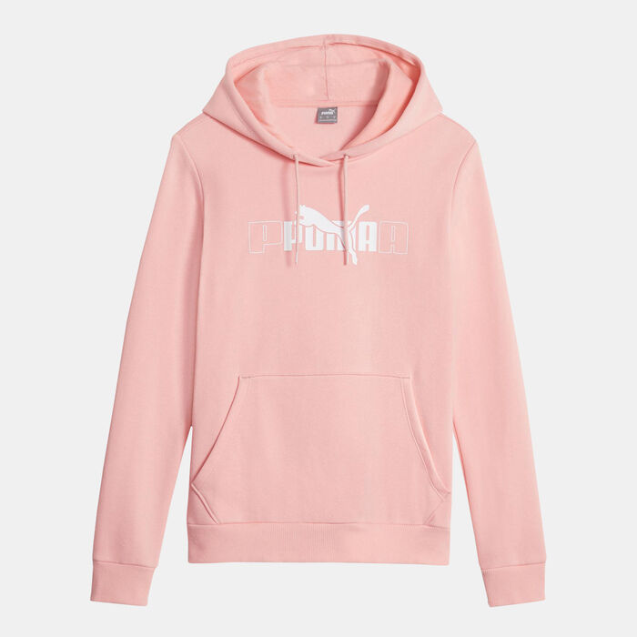 PUMA Women's ESS+ LOGO LAB Pullover Hoodie Pink image number 0