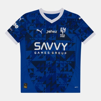 PUMA Kids' Al Hilal 24/25 Home Replica Football Jersey Blue PUMA Kids' Al Hilal 24/25 Home Replica Football Jersey Blue