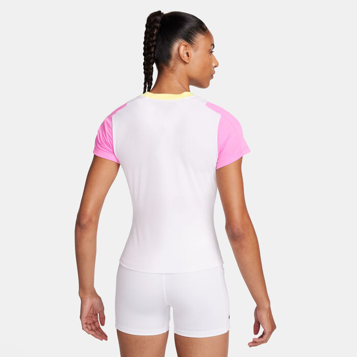 Nike Women's NikeCourt Advantage Dri-FIT Top White Nike Women's NikeCourt Advantage Dri-FIT Top White image number 1