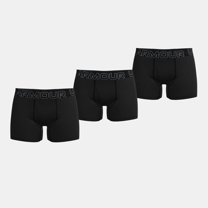 Under Armour Men's Performance Cotton Boxerjock Boxers (3 Pack) Black Under Armour Men's Performance Cotton Boxerjock Boxers (3 Pack) Black image number 0
