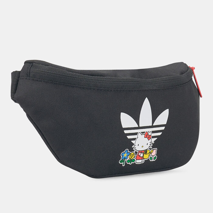 adidas Originals Kids' x Hello Kitty Waist Bag Black image number 2