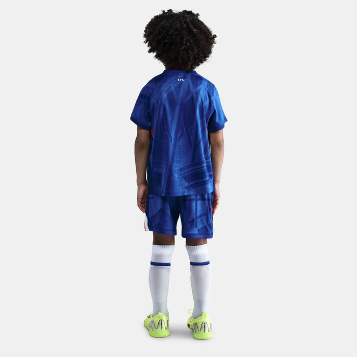 Nike Kids' Chelsea 25/26 Home Replica 3-Piece Football Kit Blue Nike Kids' Chelsea 25/26 Home Replica 3-Piece Football Kit Blue image number 1