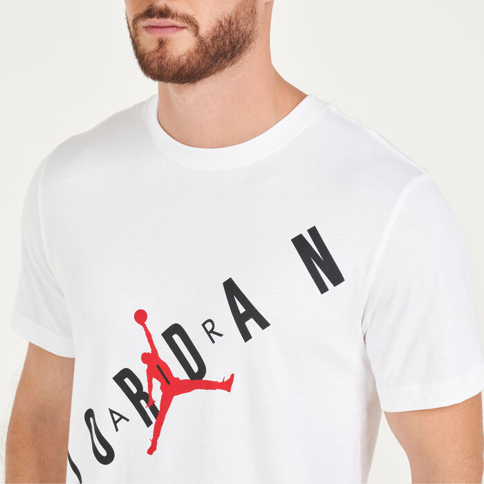 Jordan Men's Jumpman Air HBR T-Shirt White Jordan Men's Jumpman Air HBR T-Shirt White image number 3